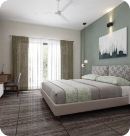 Interior bedroom view